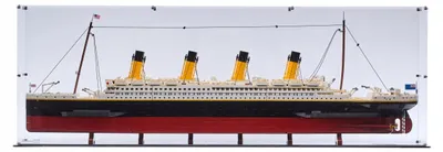 Produktbild von Blacked Brick L Vitrine für LEGO® 10294 Creator Expert – Titanic