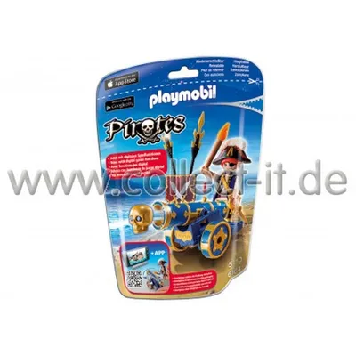 Produktbild von PLAYMOBIL Pirates 6164, 5 Jahr(e), Blue Interactive Cannon with Pirate, Mehrfarbig, Kunststoff