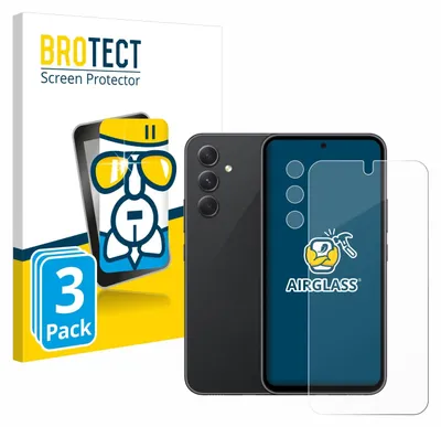 Produktbild von 3x BROTECT Schutzglas für Samsung Galaxy A54 5G (Display+Kamera) Schutzfolie Panzer Folie Glas Display Schutz klar