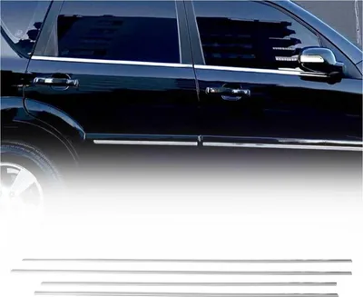 Zdjęcie produktu dla Listwy okienne do Ssangyong Rexton 2006-2012 stal nierdzewna chrom 4szt