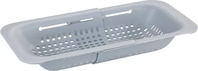 Obrázek produktu pro WENKO Dřez s odkapávačem SIVO Grey Rozšiřitelný plastový kuchyňský dřez