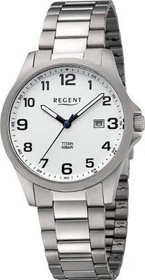 Immagine prodotto di Regent orologio da uomo in titanio orologio da polso al quarzo argento orologi in titanio D2URBA777