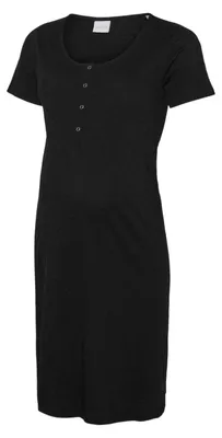 Immagine prodotto di Mamalicious - Camicia da notte per donna, in jersey, abbigliamento premaman, modello GT47436 (taglia 38 italiana), colore nero