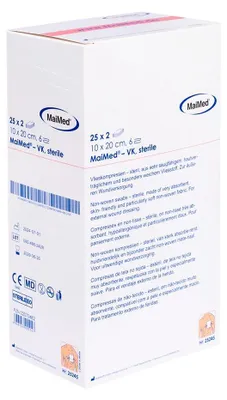 Image de MaiMed-VK-stérile 10x20cm compresses non-tissées 6 plis à 25x2 pcs/boîte | Boîte (50 pièces)