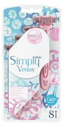 Produktbild von Gillette Simply Venus Einwegrasierer, 8er-Pack