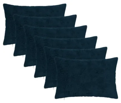 Imagen del producto de vidaXL Fundas de cojín, 6 unidades, color azul marino, 50 x 70 cm