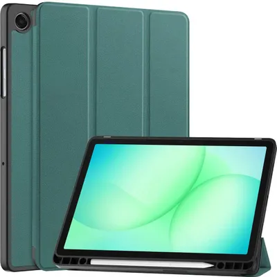 Produktbild von Schutzhülle mit Klappe für Galaxy Tab A11 Plus / A9 Plus, Bizon Case Tab Lizard, Dunkelgrün
