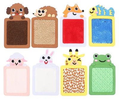 Image de 8 tapis sensoriels, activités, panneaux muraux tactiles, différents carreaux de sol structurés, jouets interactifs pour enfants
