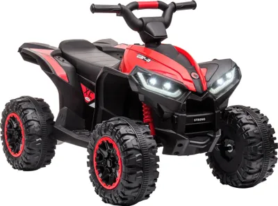 Image de Quad électrique pour enfants - ATV sur batterie - 12V - 2 moteurs - phares - klaxon - âge 3-5 ans - rouge