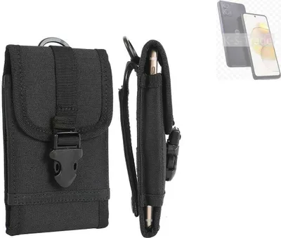 Produktbild von K-S-Trade Holster Handy Hülle kompatibel mit Motorola Moto G73 5G Holster Handytasche Gürtel Tasche Schutz Hülle Robust Outdoor schwarz