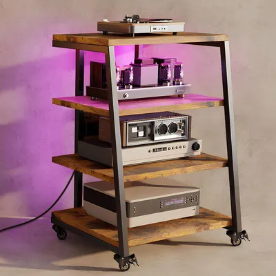 Imagen del producto de Audiorek - 4 niveles - Ruedas - Enchufe y luces LED