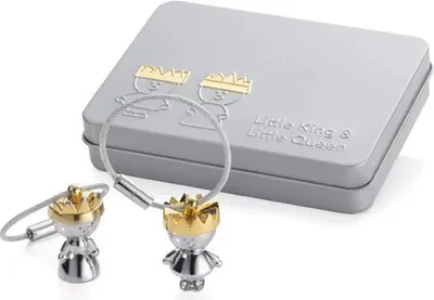Produktbild von TROIKA KR9-38/CH, Schlüsselanhänger, Gold, Silber, Abbildung, 90 mm, 23 mm, 60 g