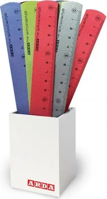 Zdjęcie produktu dla ARDA 17815COLBAR, Ruler, 24 szt., Wielobarwny, Aluminium, 15 cm