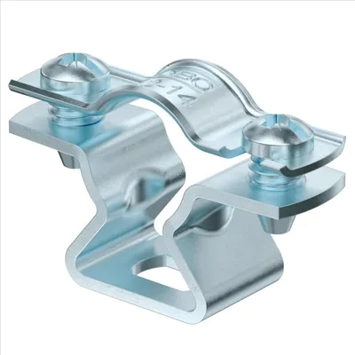 Obrázek produktu pro OBO distanční objímka, podélný otvor, 12–14 mm, ocel, galvanicky pozinkovaná, 1 ks.