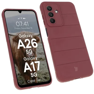 Produktbild von Robuste Handyhülle für Galaxy A26 5G, Bizon Case Tur, Burgunderrot