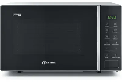 Zdjęcie produktu dla Bauknecht MWK 201 B, Blat, Mikrofalówka Solo, 20 l, 700 W, Wbudowany wyświetlacz, LED