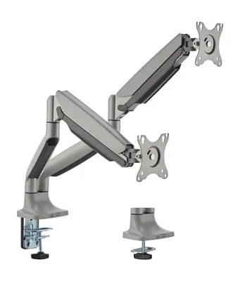 Produktbild von Dual Aluminium Gasdruck Monitor Tischhalterung 2x 35 Zoll Diagonale bis 2x 16kg Gewicht VESA 100 75 Halterungsprofi Office-GS324A