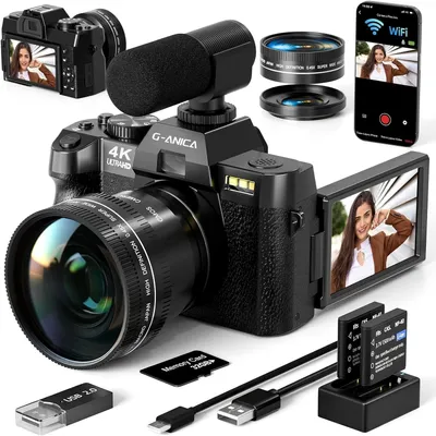 Produktbild von Vlogging-Kamera - Digitalkamera - Kompaktkamera - Videokamera - Action-Kamera - 48-Megapixel-Auflösung