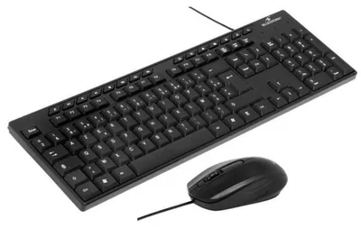 Obrázok produktu pre Klávesnica s myšou Bluestork MEDIA OFFICE Black AZERTY
