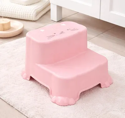 Produktbild von Kinder Tritthocker Trittstufe Hocker Kunststoff Pink rutschfest