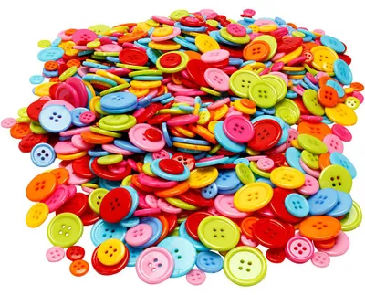 Produktbild von Knopf-Mix, D 10+15+20+22 mm, 500 g/ 1 Pck [HOB-40414]