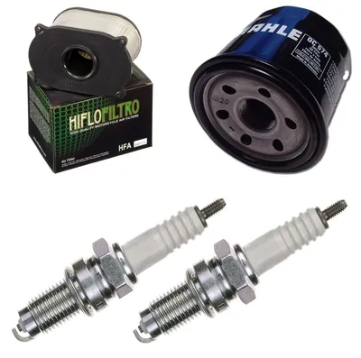 Image de Kit d'entretien pour Cagiva Raptor 650 2001-2004 : filtre à air, filtre à huile, bougies d'allumage de la marque Pamoto - Neuf