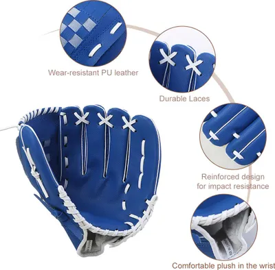 Obrázek produktu pro 10,5/11,5/12,5 palcová venkovní sportovní baseballová rukavice pro děti, mládež a dospělé pro trénink levé ruky