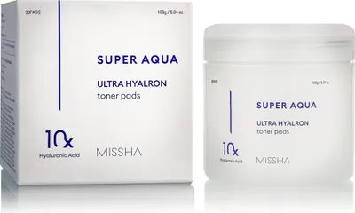 Productafbeelding van MISSHA Super Aqua Ultra Hyaluron Toner, verpakking met 90 stuks