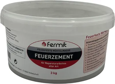 Zdjęcie produktu dla Fermit cement ogniotrwały 3 kg zaprawa ogniotrwała zaprawa ogniotrwała do budowy pieców zaprawa ogniotrwała do budowy pieców