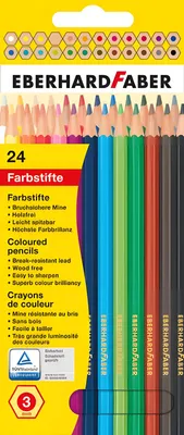 Immagine prodotto di EBERHARD FABER Matita colorata esagonale, confezione da 24 pezzi