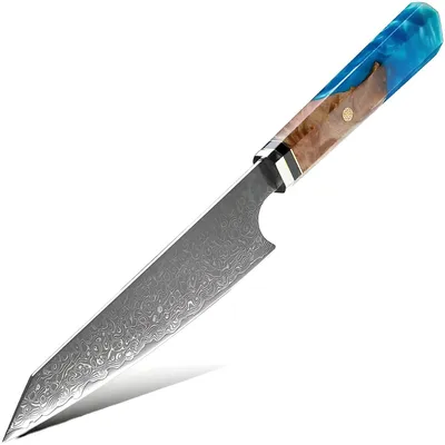 Obrázek produktu pro Damaškový kuchyňský nůž IS-14037 - Modrá KP14037
