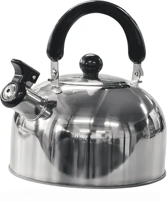 Image de Green Haven Camping : Bouilloire 2L – Théière en acier inoxydable portable avec sifflet
