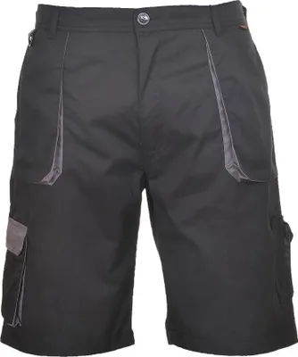 Image de Portwest TX14 Portwest Texo Contrast Shorts Black Taille M