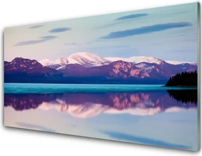Produktbild von Acrylglasbilder 100x50 Wandbild Druck Gebirge See Landschaft