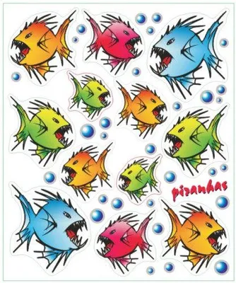 Immagine prodotto di Set di adesivi Piranhas