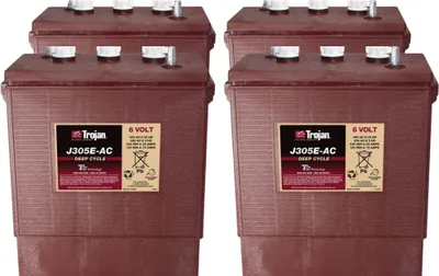 Produktbild von 4x Traktionsbatterie Trojan J305E-AC 6V 305Ah Deep Cycle EUTR-Anschluss