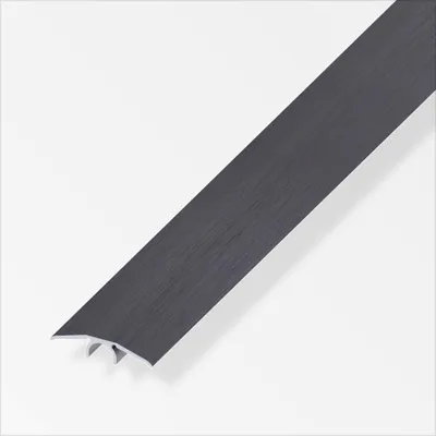Produktbild von alfer Übergangs-Profil 2 m, 33 mm Aluminium eloxiert gebürstet dunkelgrau