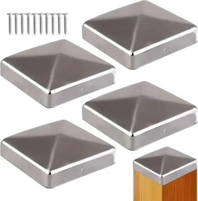 Productafbeelding van 5 Stuks Metalen Post Caps voor Houten Palen