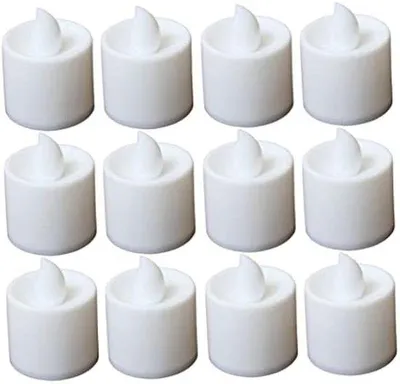 Obrázek produktu pro LED světla s měnícími se barvami, napájená na baterie, bezplamenná, balení po 24 kusech.