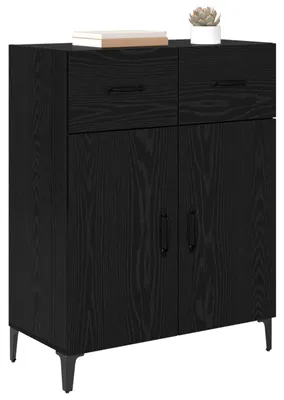 Produktbild von vidaXL Sideboard Schwarz Eichen-Optik 69,5 x 34 x 90 cm Holzwerkstoff