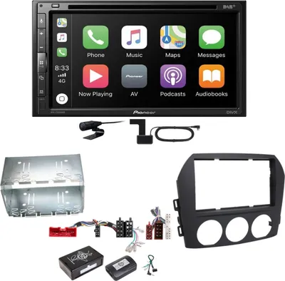 Produktbild von Pioneer AVH-Z5200DAB Android Auto Carplay Bluetooth Einbauset für Mazda MX-5 NC