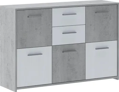 Immagine prodotto di Pineto - Credenza, 114x33x78h cm Bianco, 2 Cassetti