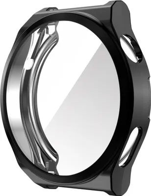 Produktbild von Schutz Watch Hülle für Huawei Watch GT 3 Pro 43mm Case Cover Etuis Displayschutz, Farbe:Schwarz
