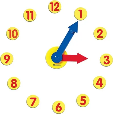 Produktbild von Learning Resources magnetisches Lernspiel Uhrzeit Lernset für Kinder