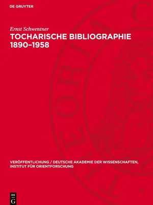 Produktbild von Tocharische Bibliographie 1890-1958
