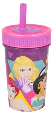 Produktbild von Disney Princess Trinkbecher auslaufsicher mit Silikon Trinkhalm 465 ml BPA frei