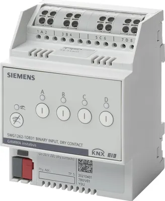 Produktbild von Siemens Binäreingang, 4 potentialfreie Kontakte, 1 Stk.