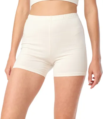 Produktbild von Merry Style Damen Shorts Radlerhose Kurze Hose Boxershorts aus Baumwolle MS10-392 (Ecru, L)