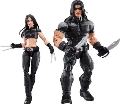Productafbeelding van Marvel Legends Series X-Force: X-23 en Warpath, geschikt voor kinderen vanaf 4 jaar, meerkleurig