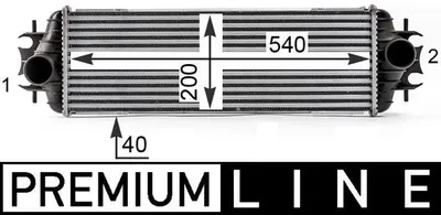 Produktbild von MAHLE CI 531 000P Ladeluftkühler LLK Turbo Intercooler